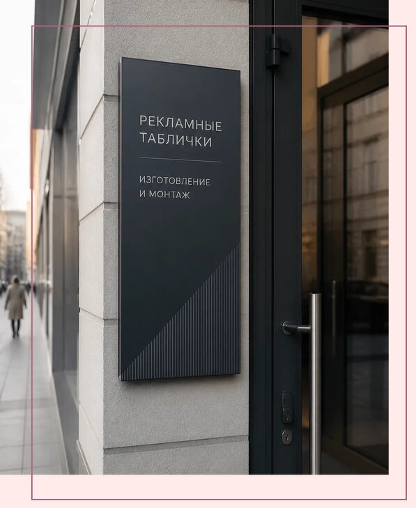 Рекламные таблички в Воскресенске по цене от 4652 р. | Аванза-Вск