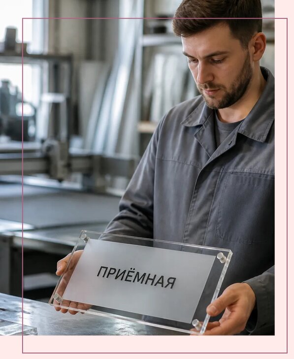 Таблички из оргстекла на заказ в Воскресенске от 4032 р. | Аванза-Вск
