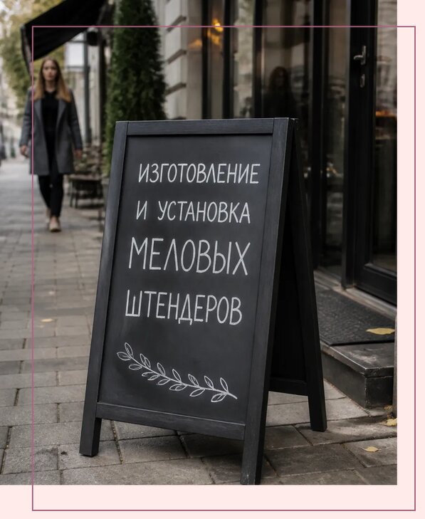 Меловые штендеры в Воскресенске по цене от 6720 р. | Аванза-Вск